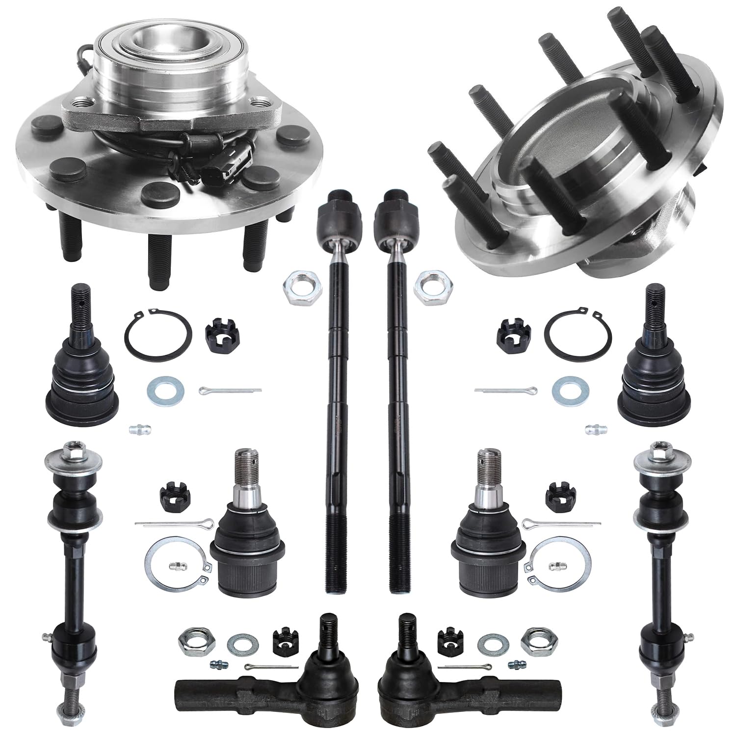 Detroit Axle - RWD Front Wheel Bearing Hubs Kit for 06-08 Dodge Ram 2500