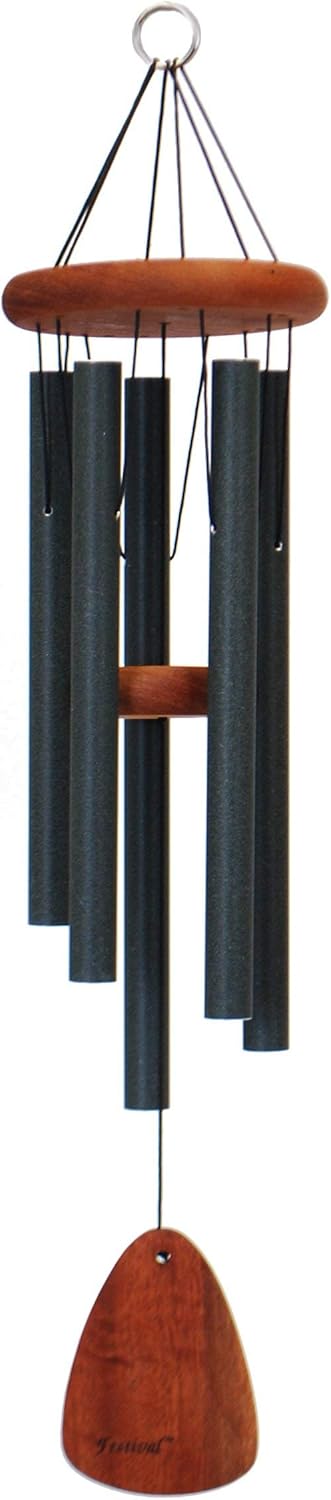Festival 28-inch Redwood Wind Chime in Bronze by Wind River for Patio, Backyard, Garden, and Outdoor décor. Made in The USA