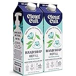 Cleancult Liquid Hand Soap Refill - Water Blossom - Moisturizes Dry & Sensitive Skin - Made with Aloe Vera & Essential Oils - Eco Friendly - Paper-Based Packaging - 32 oz/2 Pack