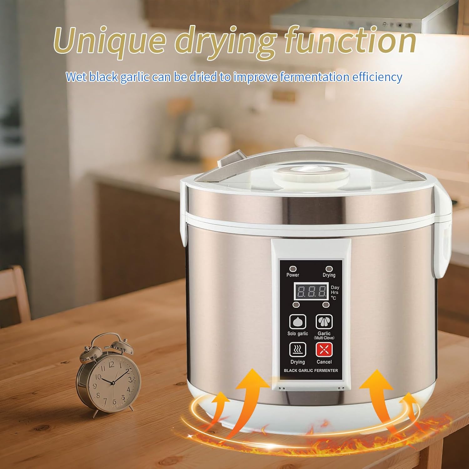 6L Black Garlic Fermentation Tank Fully Automatic Intelligent Control Garlic Machine 110v Multifunctional Tank Type Black Garlic, Yogurt, Natto With Adjustable Time And Drying Function