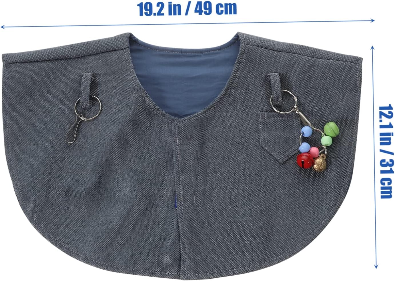 Angoily 1pc Bird Shoulder Protector for Parrots Ant Bite Pad Diaper Cape for Pet Birds Lightweight and Clothes Protector Blue for Training and Protection