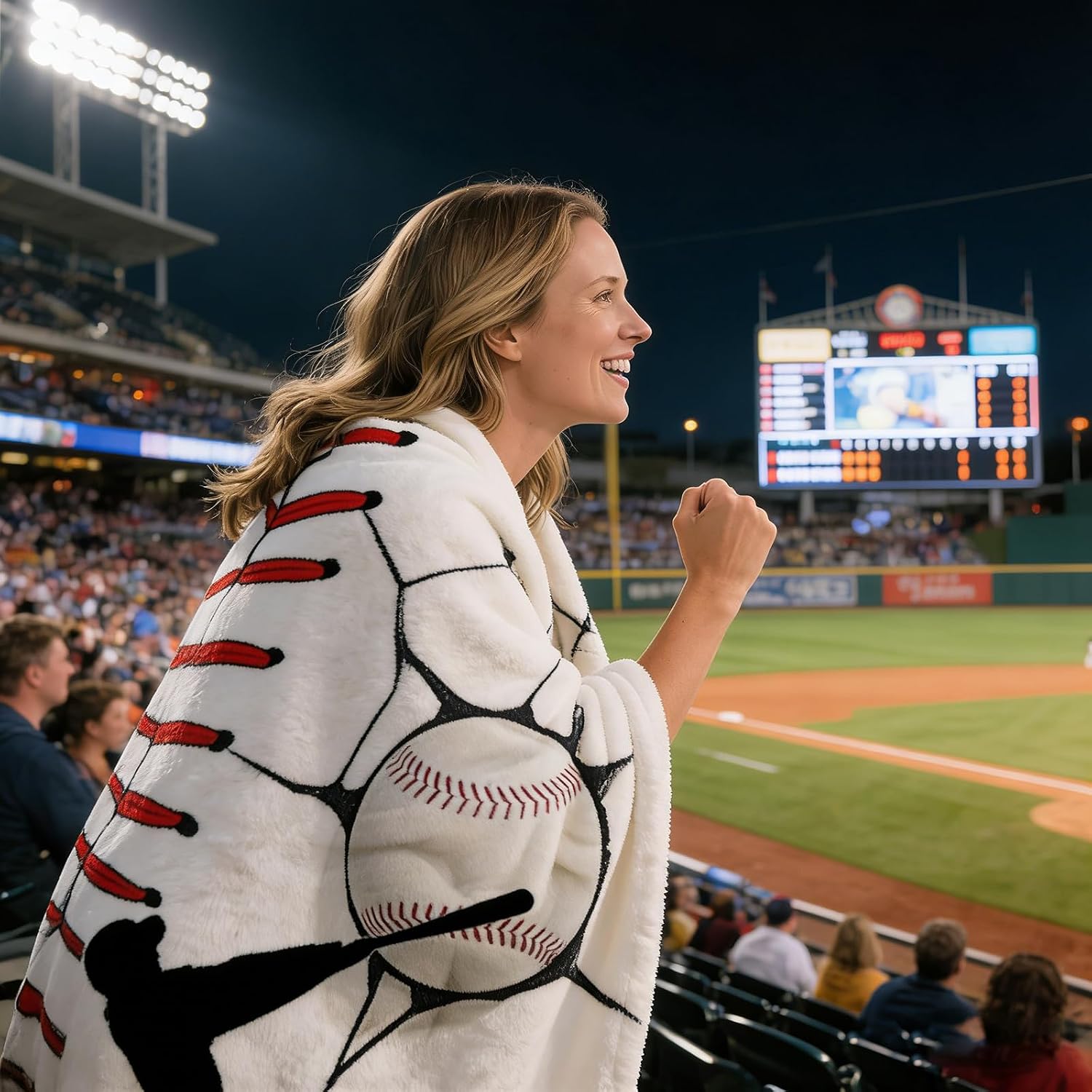 Baseball Blanket for Boys Girls 8-12, Birthday Baseball Lover Gifts for Men