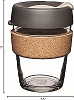 Vista 8 de Taza KeepCup Brew, de vidrio templado y corcho, Vidrio templado, Prensa