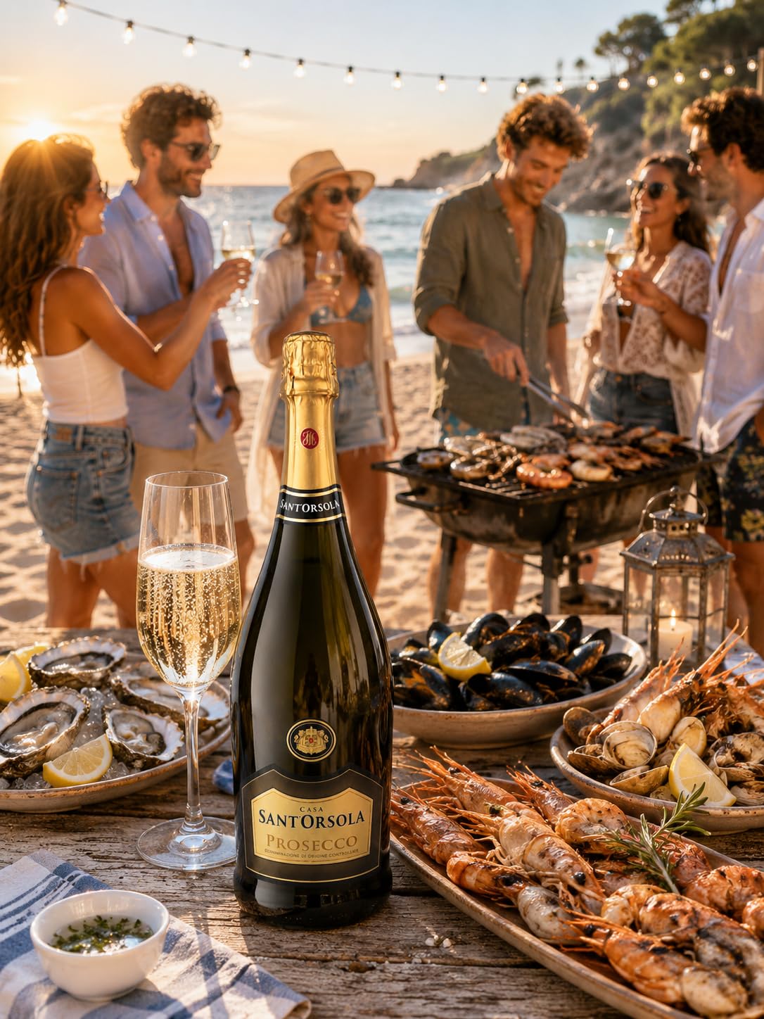 Sant'Orsola Prosecco D.O.C. ExtraDry Sec Vin Petillant Italien Set de 6 Bouteilles x 75 cl