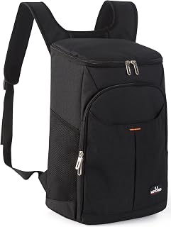 25L Mochila de Refrigeración,Mochila Nevera Bolsa Térmica (Negro)