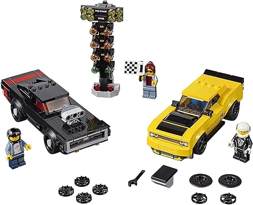LEGO Speed Champions 2018 Dodge Challenger SRT Demon y 1970 Dodge Charger RT 75893 - Juego para construir 2019 478 piezas