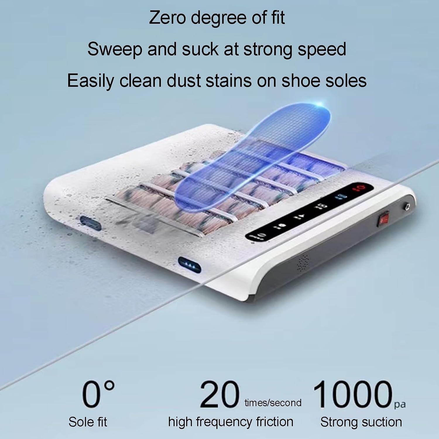 Rechargeable Automatic Shoe Polisher - 260RPM Dual Induction Cleaning Machine for Leather & Sports Shoes, Effortless Shine, No Water Needed, Smart Maintenance Tool for Quick & Easy Cleaning