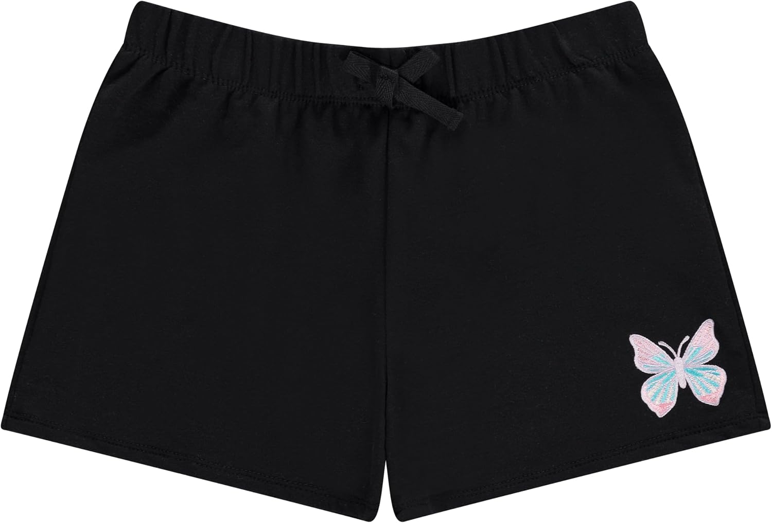 BTween 4 Pack Girls Shorts, Cotton French Terry Shorts for Girls, Kids Summer Clothing