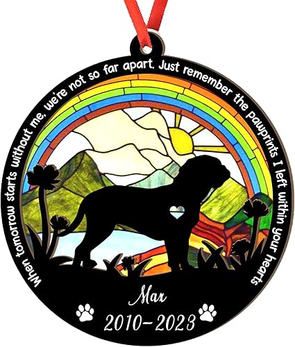 Miniatura 84 de Adorno de atrapasoles de setter irlandés personalizado, adorno de Navidad de Setter irlandés, regalo para perro amante, setter irlandés