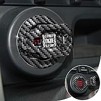 Vista 7 de Tybasthe Cubierta para Botón de Arranque con Pulsador, Protector de Botón de Arranque y Parada del Motor de Coche de Mecha Metálica, Adhesivos