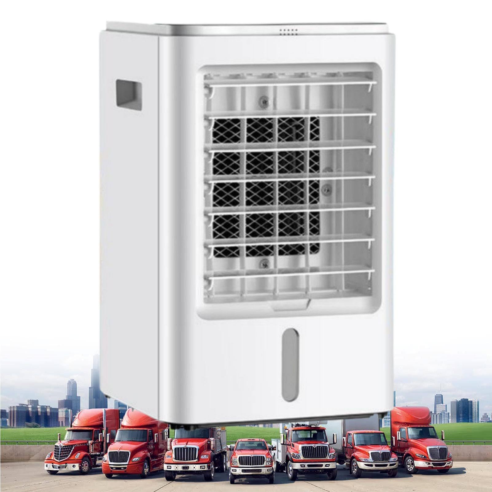 MhWrughts Portable Van Air Conditioner 12V/24V, Mini Evaporative Air Cooler with Remote Control and Low Noise for Truck Cab, RV and Bedroom car-24V