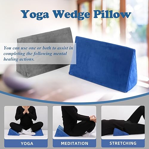 Miniatura 6 de Almohada de cuña pequeña, almohada de cuña para úlceras de cama, almohada de posicionamiento, cuña de posicionamiento, mini almohada para portátil y