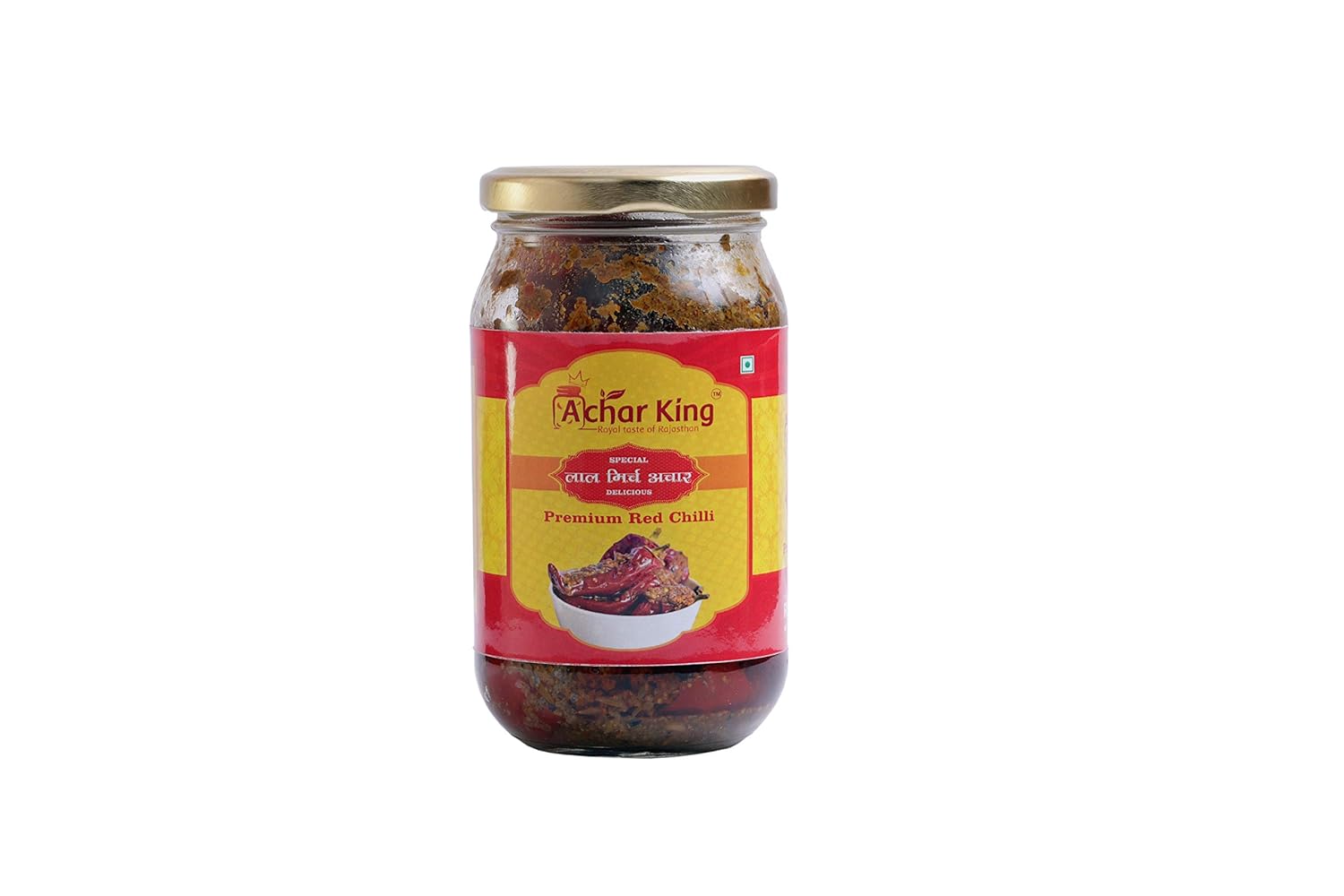 Achar King Red Stuffed Chilli Pickle lal mirch achar Banarasi Stuffed Red Chilli (200 Grams