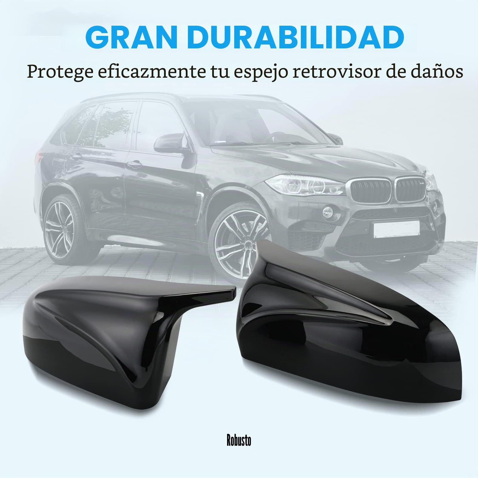 Carcasas Espejos Retrovisores para BMW X5 X6 E70 E71 2008-2012,Coche Cubierta Espejo Retrovisor Lateral Tapa Piezas Exteriores