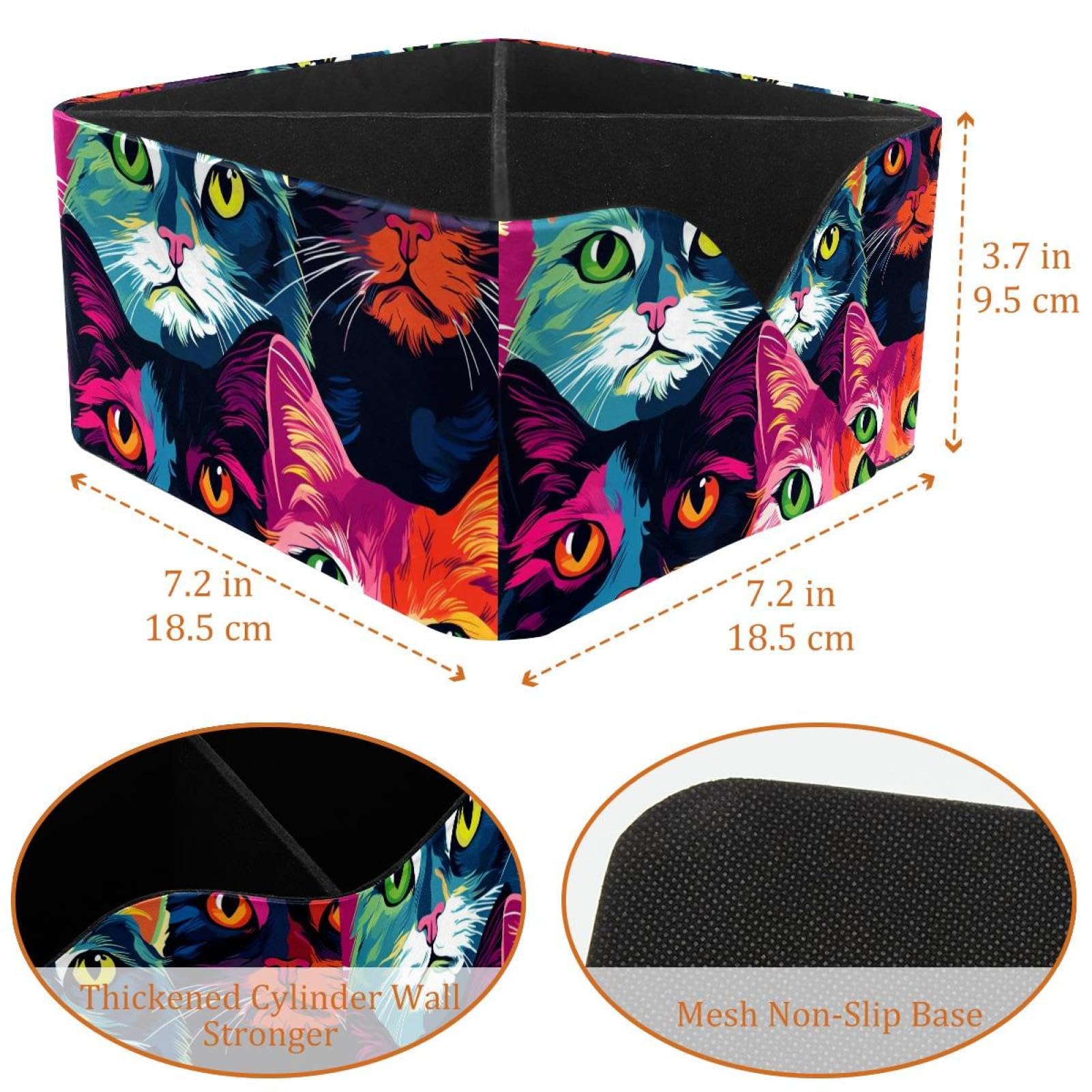 Pot à crayons pour bureau couleur chat grande capacité en cuir avec 4 emplacements