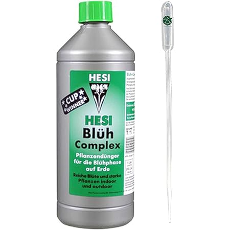 Hesi Blüh-Complex 1-Liter mit Pipette 3-ml komplex Dünger Beschleuniger für die Blüte-Phase