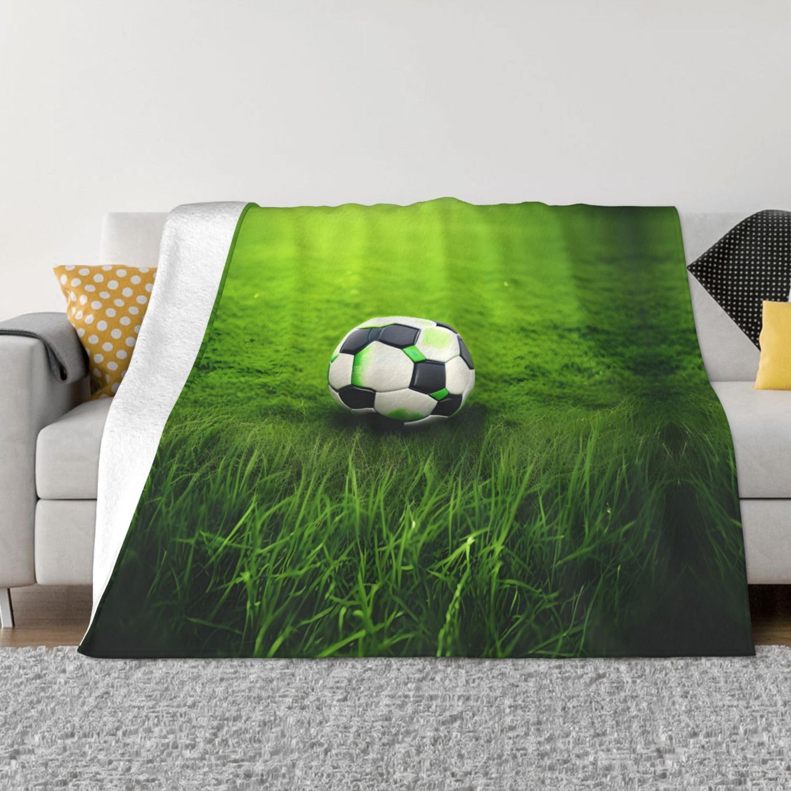 Couverture de lit en flanelle chaude pour soirées match
