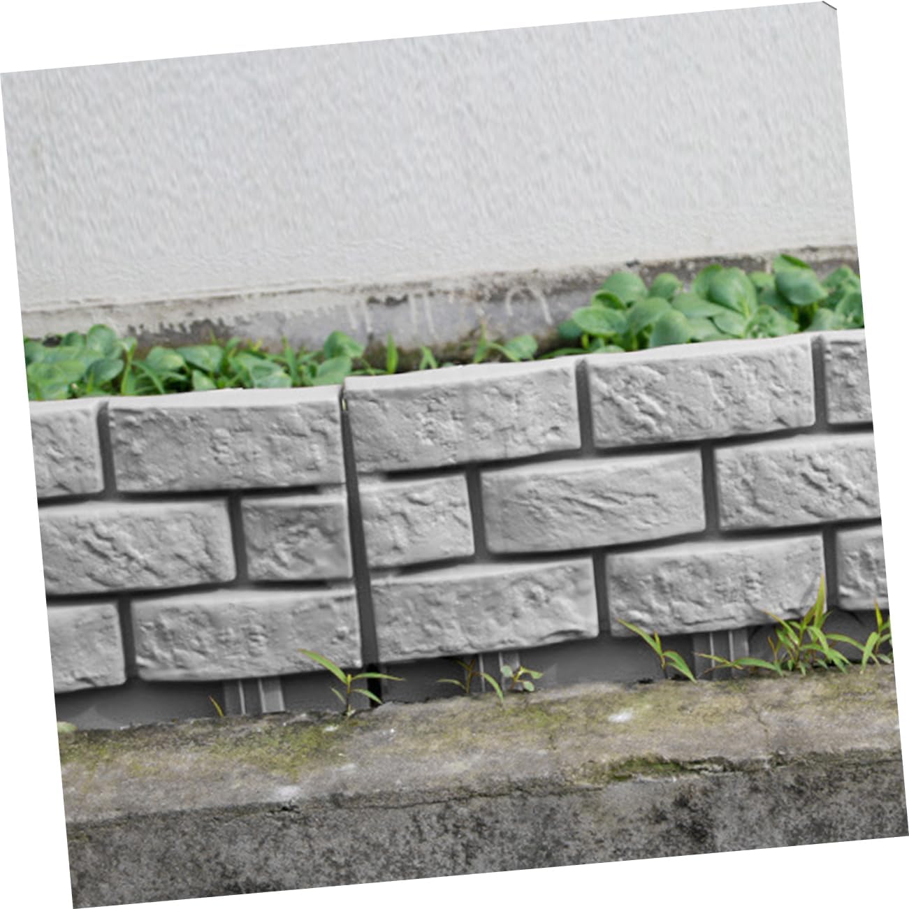 BESPORTBLE 3pcs Plastic Simulation Fence White Garden Picket Fence Decorative Landscape Edging for DIY Plant Borders