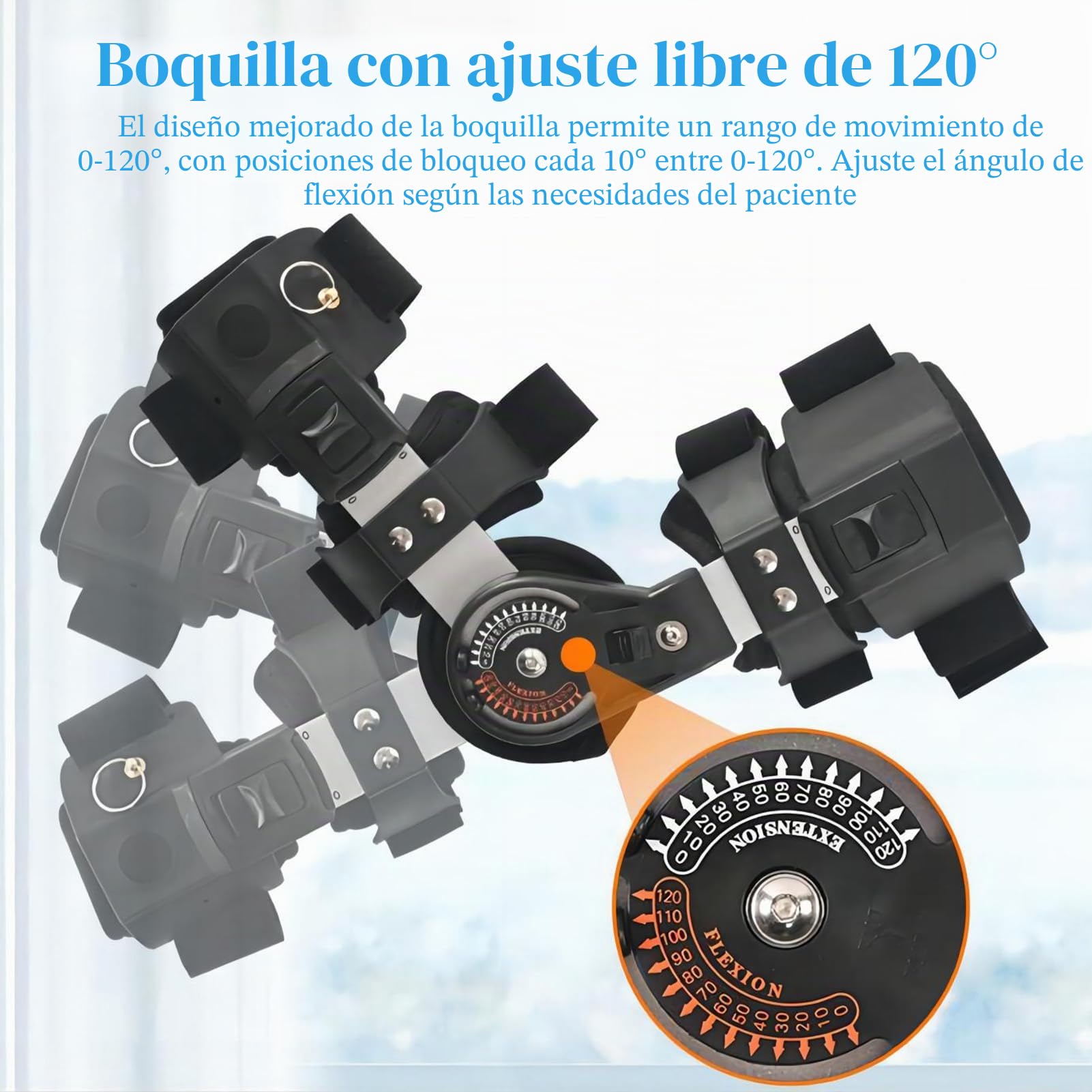 Férula De Codo Postoperatoria Ajustable con Bisagra Soporte De Brazo Ligero con Correa para Hombro Forro Extraíble para Rehabilitación Después De Cirugía,Right