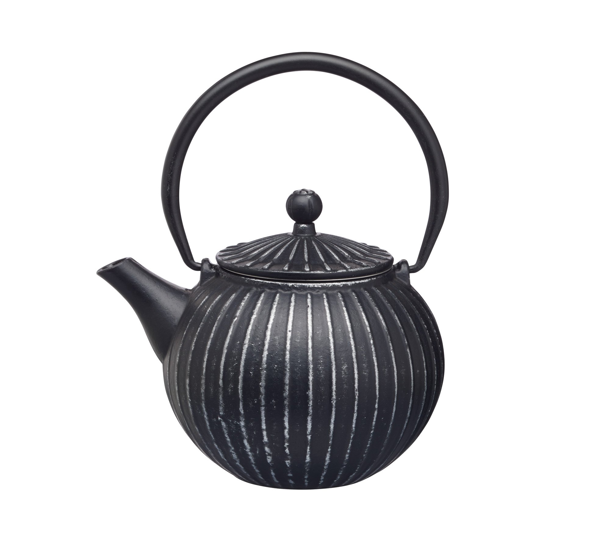 KitchenCraft Le'Xpress 2-Cup Cast Iron Japanese-Style Teapot with Infuser, 500 ml (17.5 fl oz) - Black