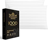 Vista 14 de 100% Cotton Pillow Covers for Queen/Standard Size Pillows - Set of 2 Sateen Pillowcases - Egyptian Cotton Pillow Cases with Long Staple Cotton for