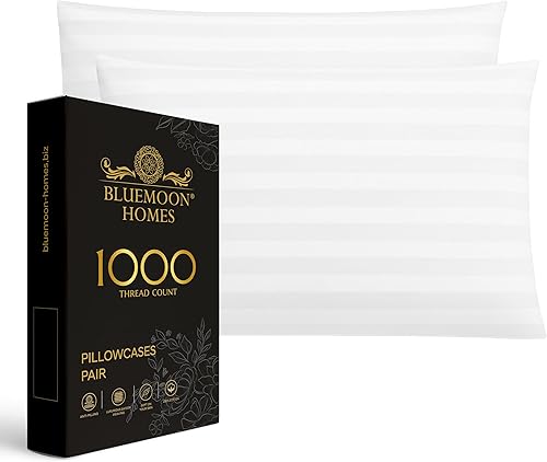 Miniatura 14 de 100% Cotton Pillow Covers for Queen/Standard Size Pillows - Set of 2 Sateen Pillowcases - Egyptian Cotton Pillow Cases with Long Staple Cotton for