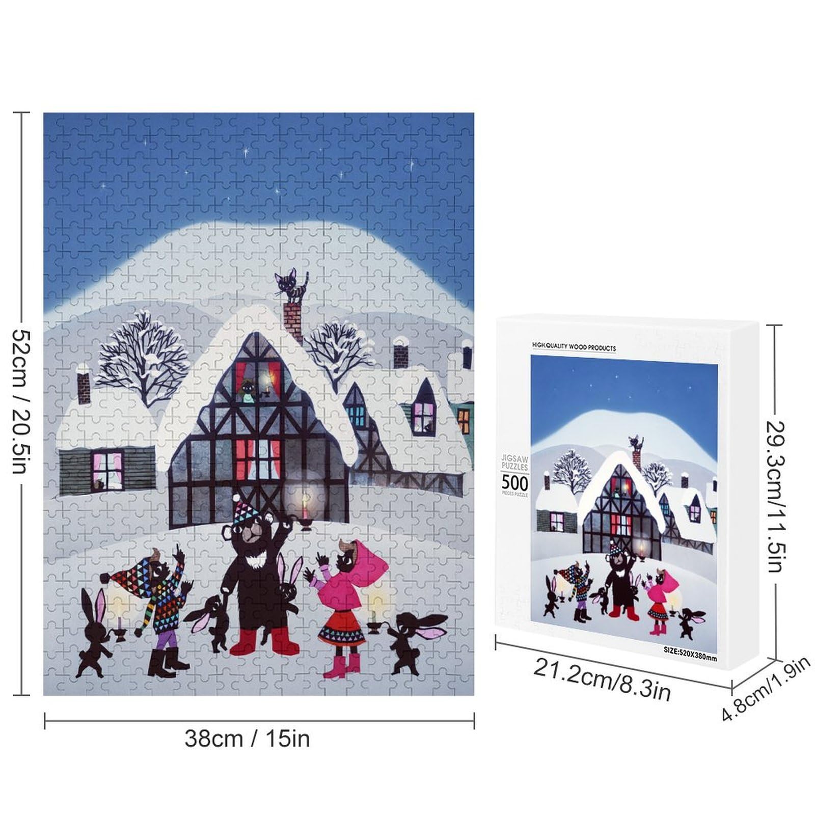 Amazon | 藤城清治 クリスマスの街のともだち ジグソーパズル 300/500