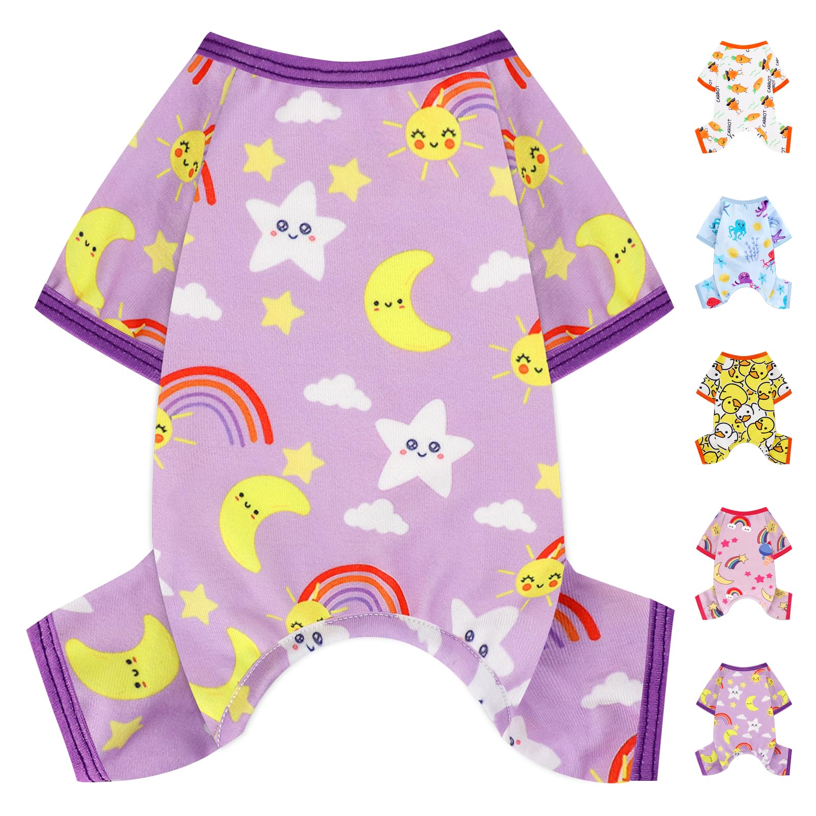 Pyjama extensible pour chien moyen protégeant des courants d'air