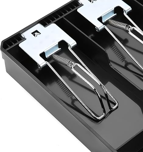 Miniatura 4 de Caja de cajero, bandeja de repuesto para caja registradora de efectivo con clip de metal, caja de cajero duradera y práctica para supermercado,