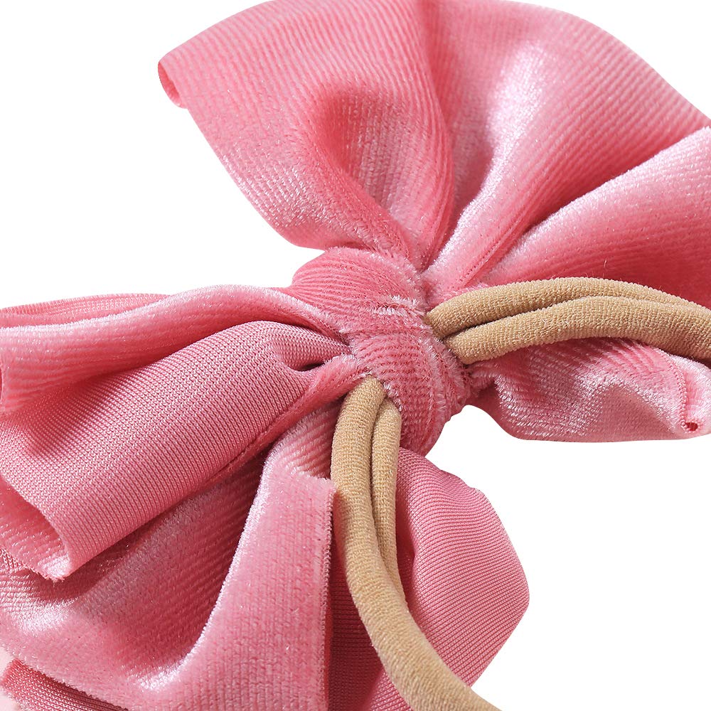 Fashband Baby Girl Fasce in nylon Bowknot Fasce elastiche per capelli Morbido copricapo carino