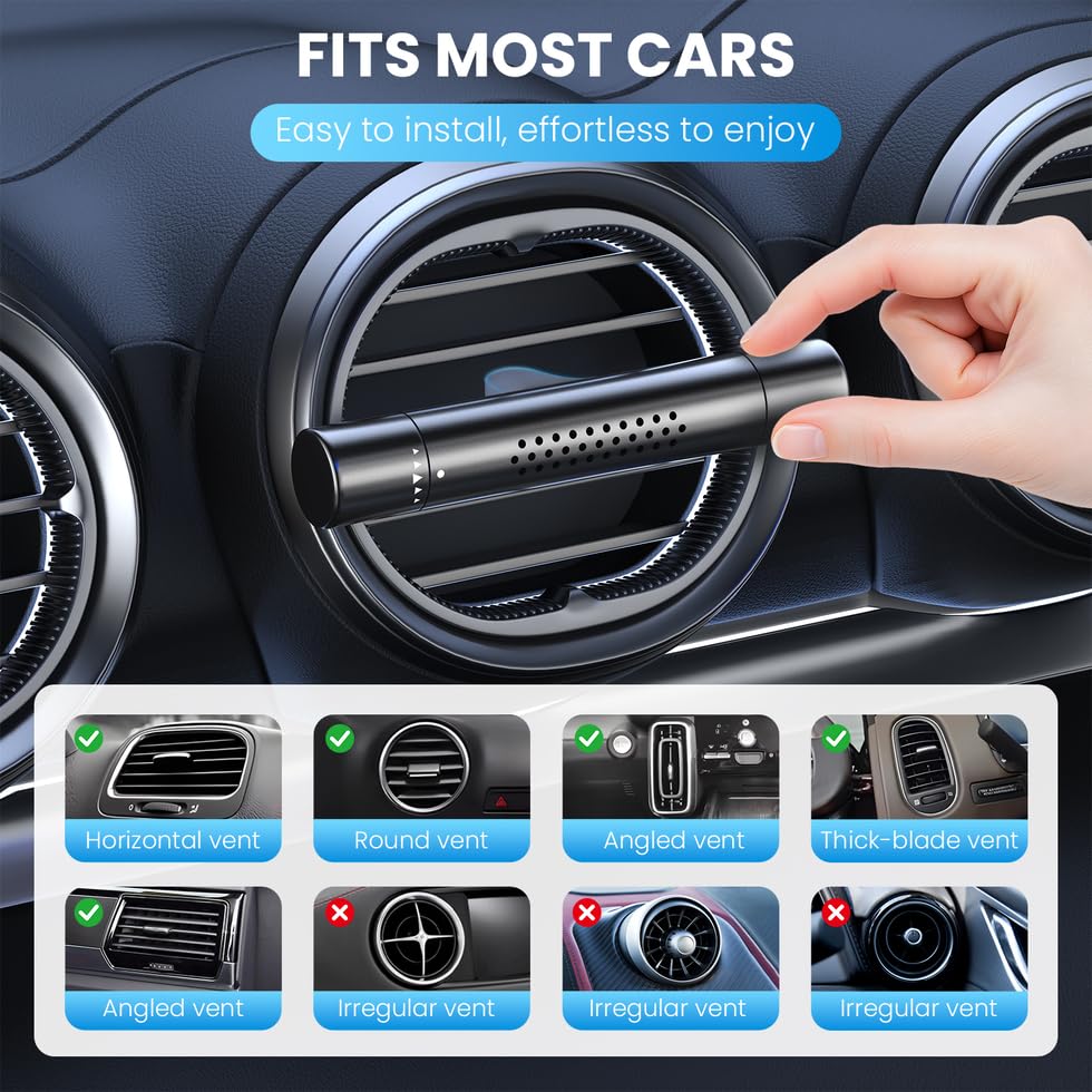 Car Air Freshener Diffuser Car Perfume Diffusers Vent Clips for Essential Oils Universal Automotive Fragrance Decoration Accessories Gift — view 4