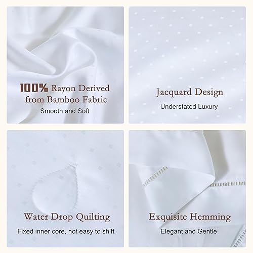 Miniatura 6 de YOUR MOON Edredón de seda de morera pura tamaño King para todas las estaciones, edredón de relleno de seda de hilo largo 100% natural, ropa de cama