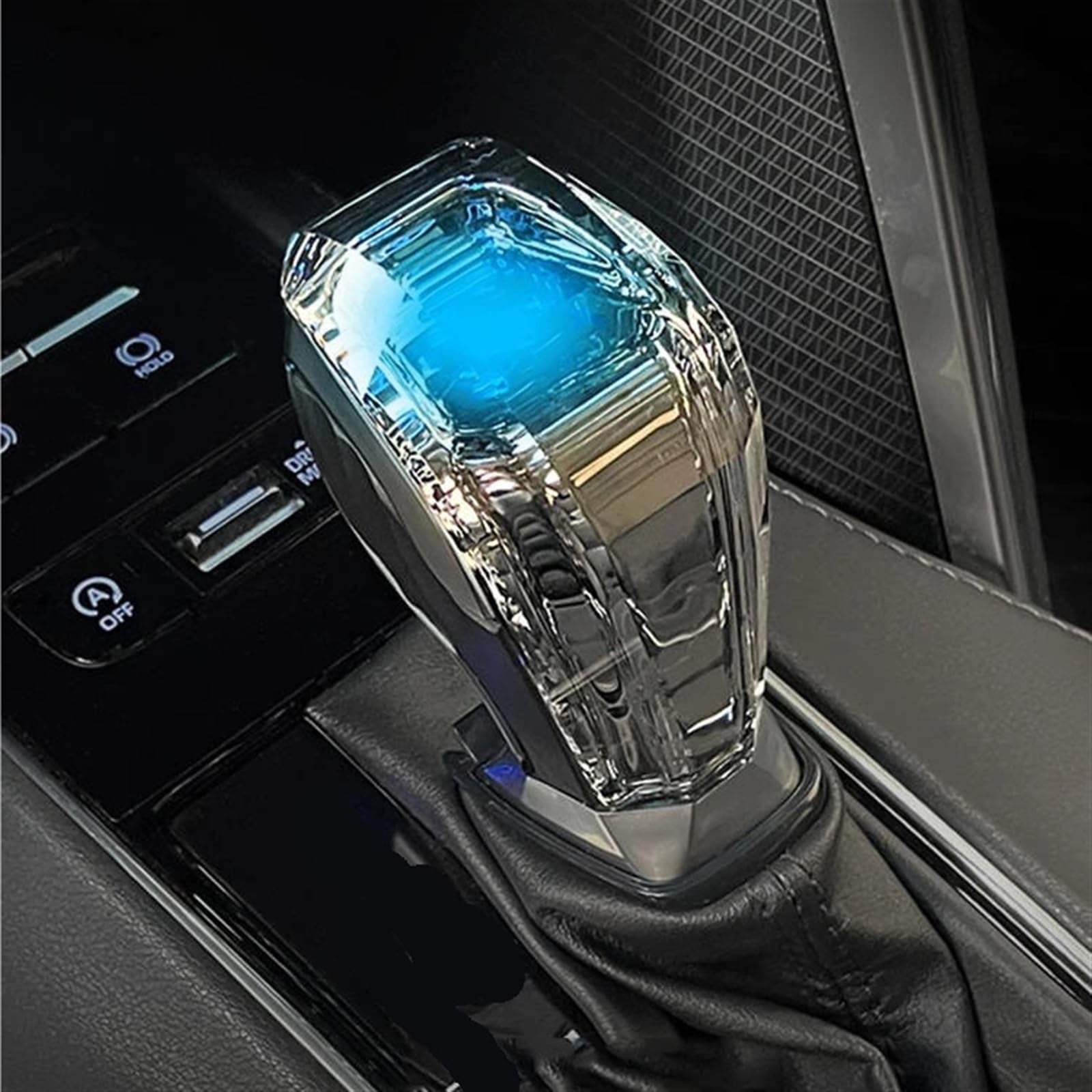 For Accord Civic Vezel CR-V Odyssey Leva del cambio for auto Pomello del cambio di ricarica illuminato a LED in cristallo Accessorio per pomello del cambio(20-22 VEZEL)