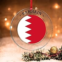 Vista 12 de Adorno de Navidad de Trinidad y Tobago para niños, bandera de Trinidad y Tobago, colgante acrílico para árbol de Navidad, recuerdo, bandera