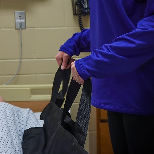 Miniatura 6 de Almohadillas de cama lavables para personas mayores, 450 libras, 60 x 40 pulgadas, almohadilla de cama con asas, suministros para cuidadores, hojas