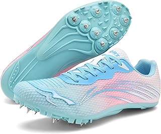 New Upgrade Track and Field Shoes for Men Women Girls Boys 8 Spikes Sneakers