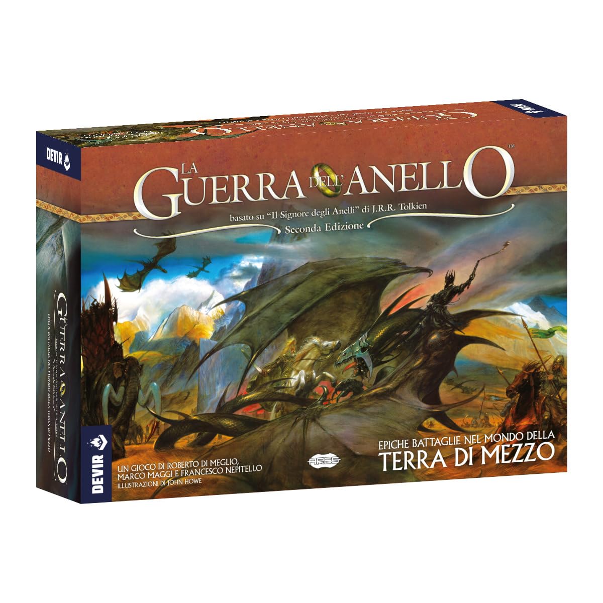 DEVIR Guerra dell'Anello, Il Pluripremiato Gioco Asimmetrico Ispirato al Romanzo di Tolkien, Gioco da Tavolo per 2-4 Giocatori, Edizione in Lingua Italiana