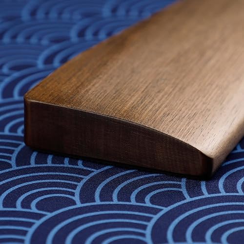 Miniatura 5 de Reposamuñecas ergonómico de madera maciza nogal para Keychron Q10