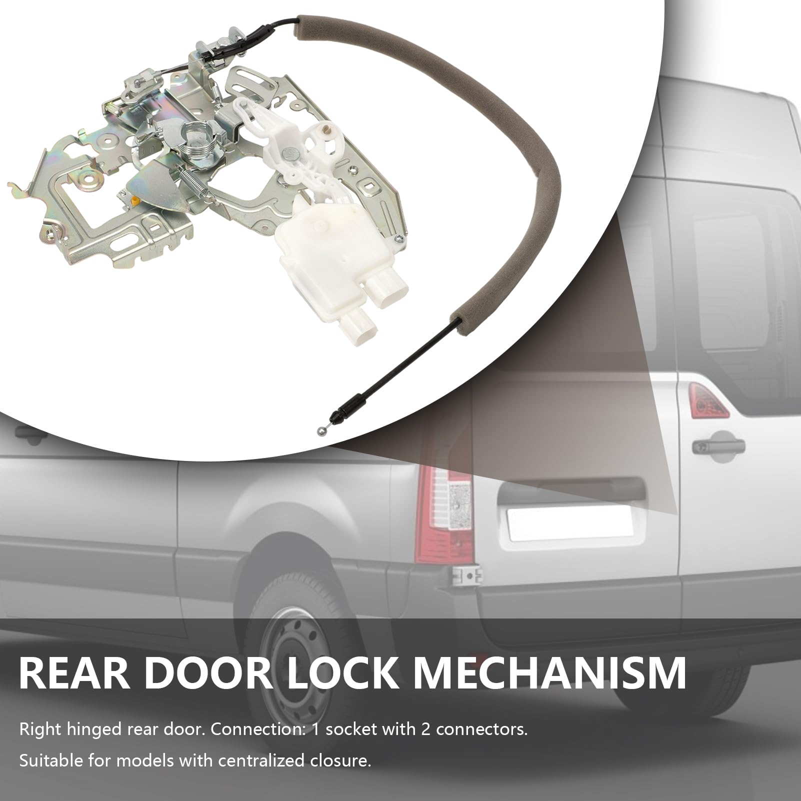 Türschlossmechanismus hinten rechts passend für Master 3 NV400 Movano B Türschloss Heckklappe mit Zentralverriegelung 906123257R 9050200Q0K