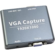 VGA to USB 3.0 Capture Card 1080P with VGA Loop Out UVC UAC Free Driver