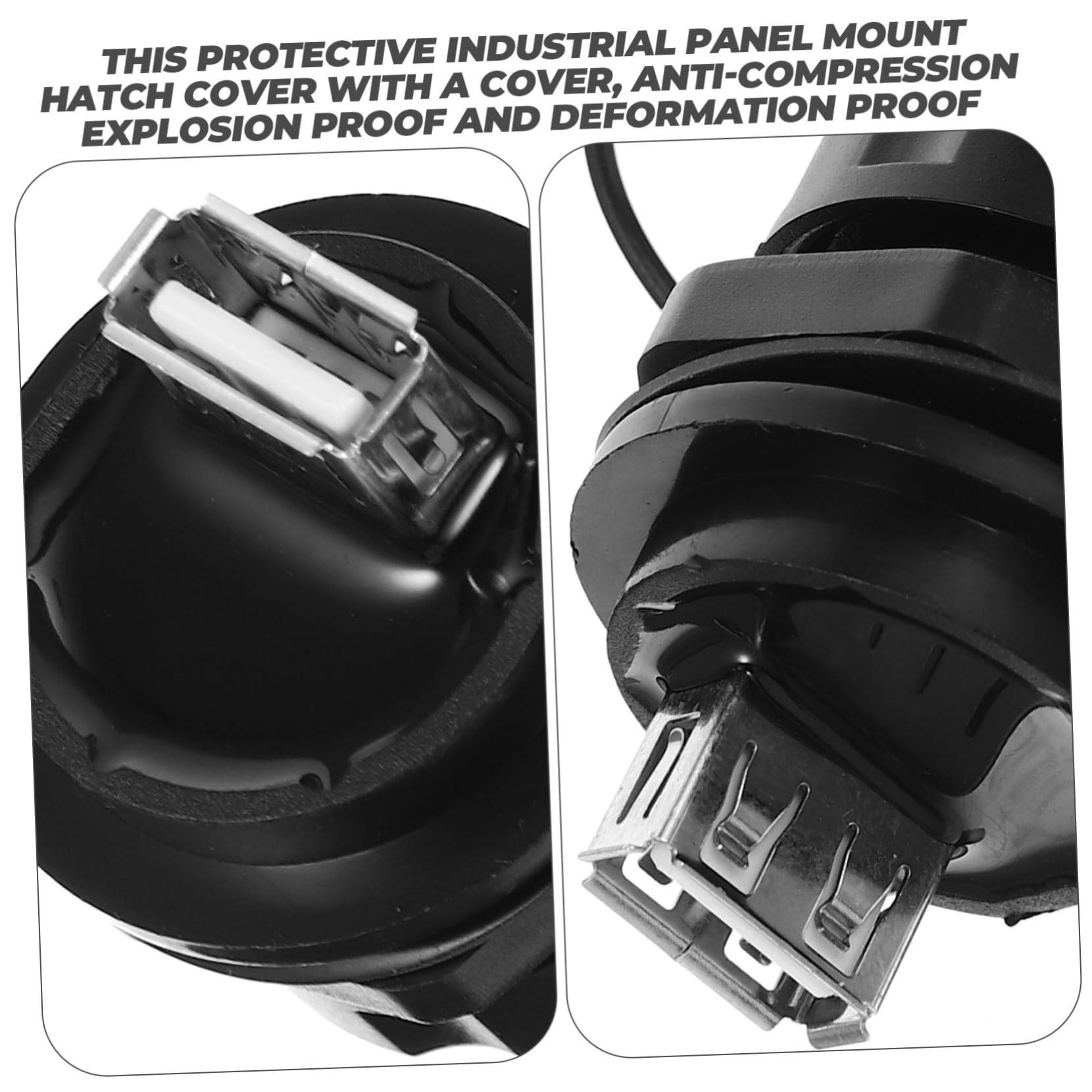 UKCOCO 5stücke USB Pass-Through Adapter Mit Wasserdichtem Design Für Dual-Female- Für Motorräder Und Yachten Schnelle Installation Hohe Übertragungsgeschwindigkeit Bis Mbps