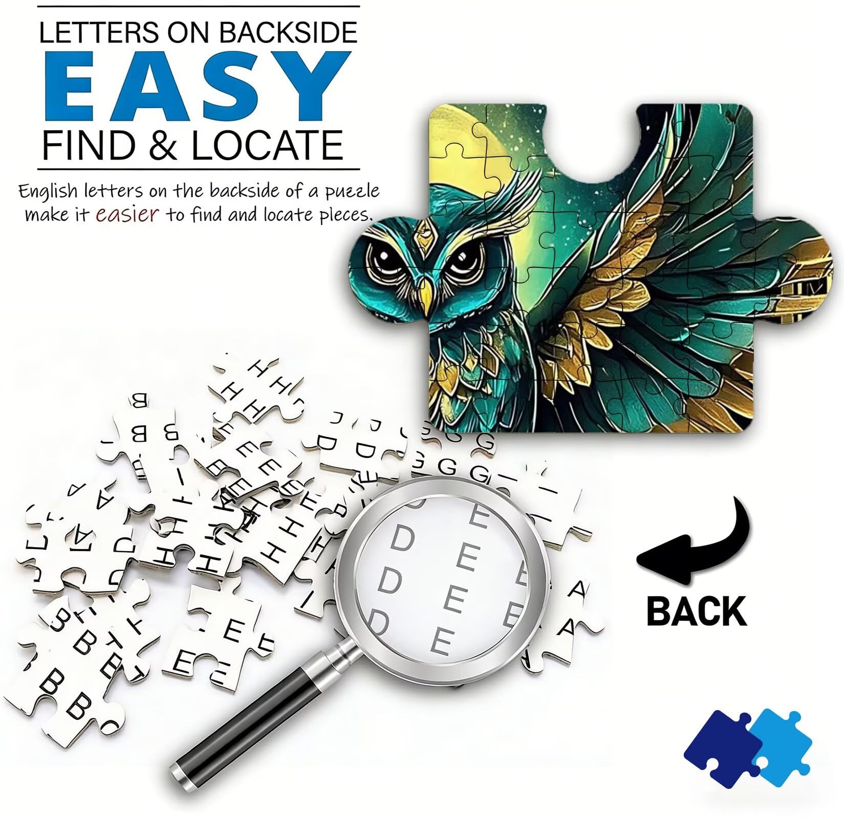 Puzzle 2000 elementów, drewniane puzzle dla dorosłych – Impossible Puzzle 99,5 x 70,5 cm, niffy myślenie i sport myślenia dla kobiet i mężczyzn, gra rodzinna na wieczory z grami, prezent dla kobiet
