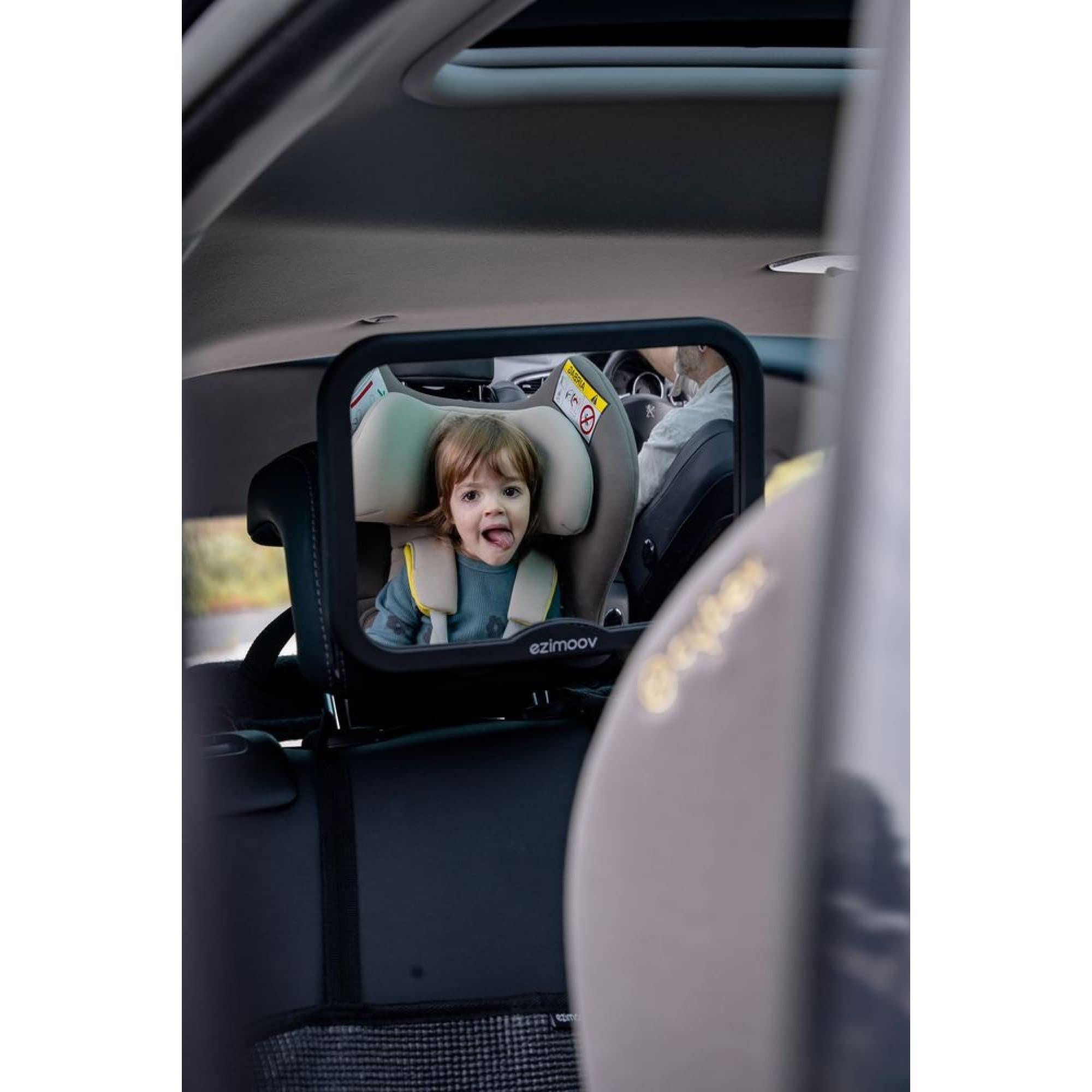 Miroir Voiture Bébé Siège Arrière – Rétroviseur Siège-auto Dos à la Route pour Voir Votre Enfant en Toute Sécurité – Eco-Friendly Matière rpet et Emballage Recyclable – Vue Large et Net