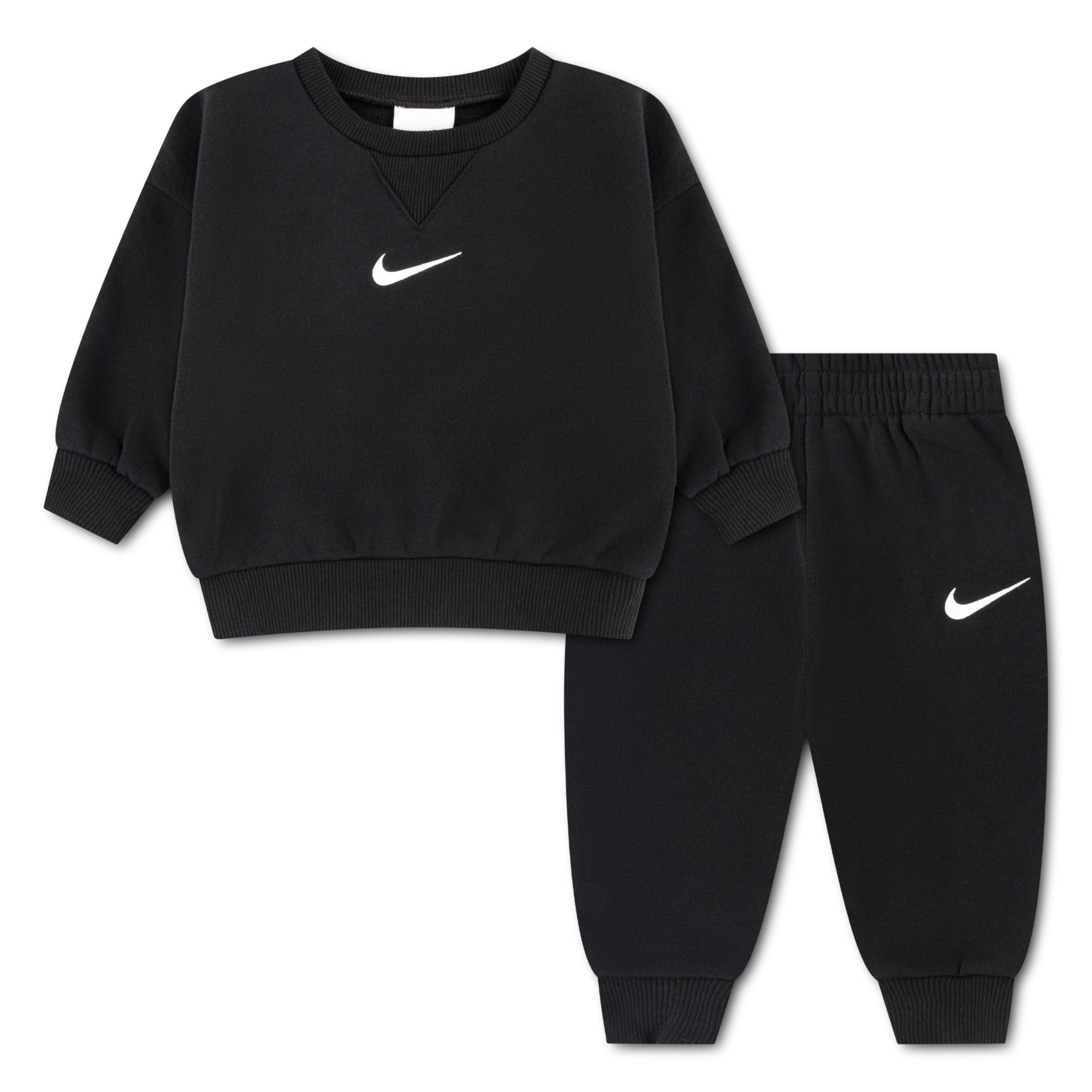 Nike Unisex Kids Black Kids Essential Fleece Tracksuit In - 12 Mths