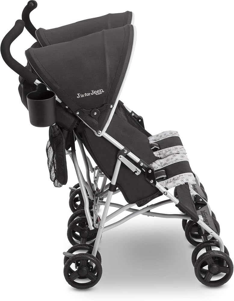 Jeep Scout Double Stroller, Charcoal Galaxy