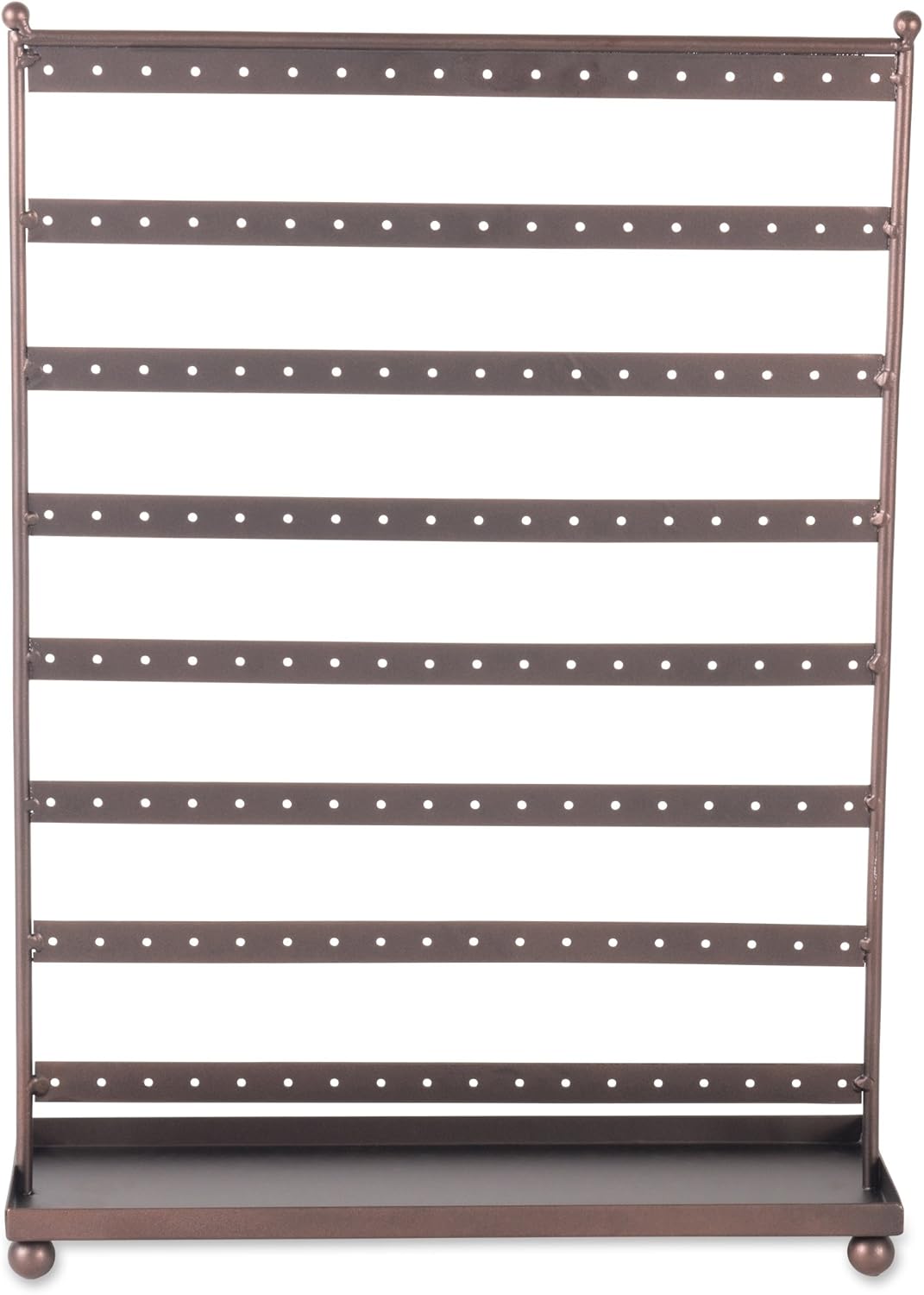 DII Home Traditions Z02011 Earring Organizing Wire Metal Jewelry Tower or Stand with Tray, 16.5" Tall, Bronze