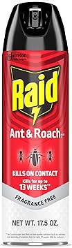 Raid Ant & Roach Killer, Fragrance Free Bug Killer for Home Use, Kills Bugs on Contact, 17.5oz