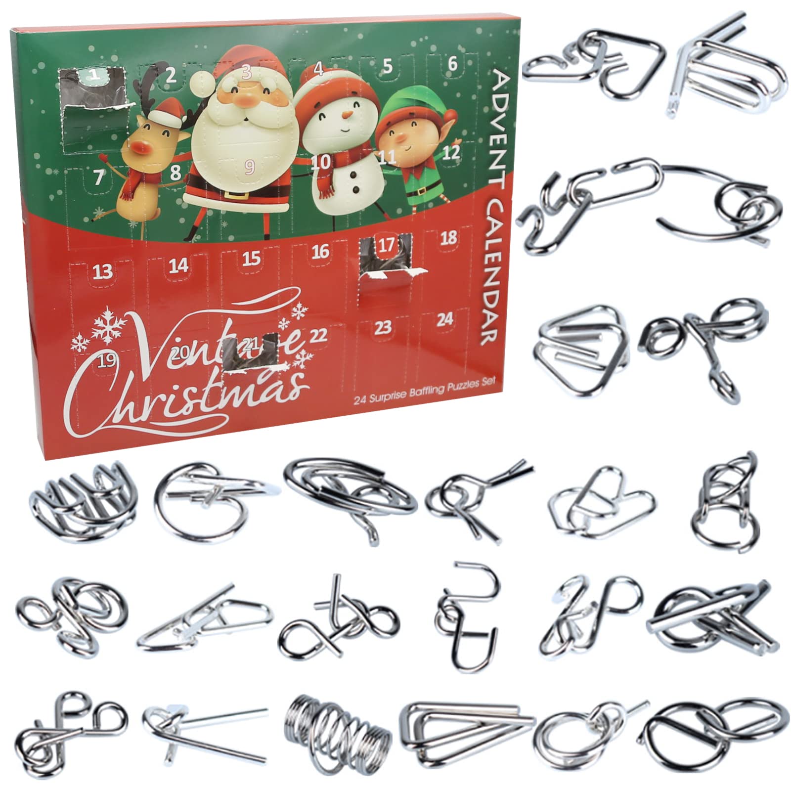 Amazon.com: 3T6B Brain Teaser Puzzle Advent Calendar 2024 for Kids,  Montessori Brain Teasers Game for Kids Age 3, 4, 5, 6, 7 Years Old,  Decoration Gift Box Set of 24pcs Brain Teaser