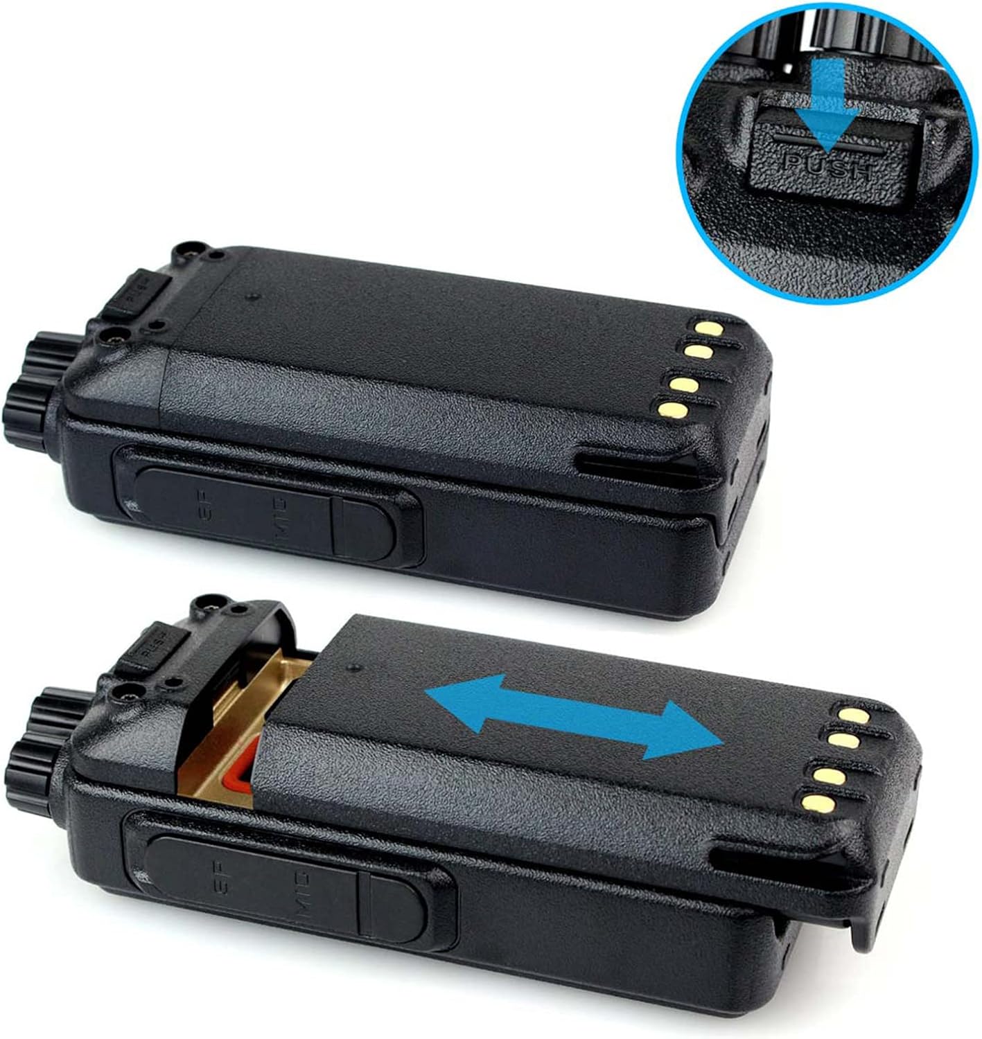 Retevis RT1 Two Way Radios Long Range Rechargeable, Heavy Duty 2 Way Radios with 3000mAh Battery,Rugged Adults Walkie Talkies with Earpiece and Mic Set, for Commercial Use(5 Pack) : Electronics