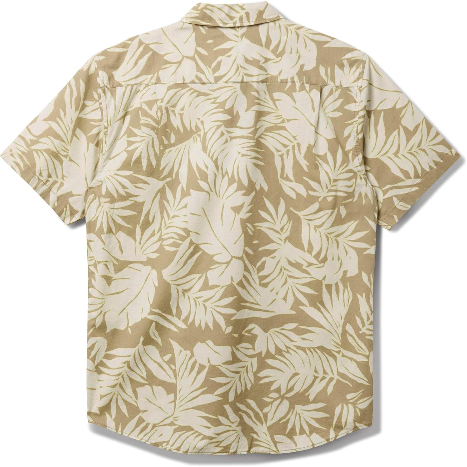 Quiksilver - Mens Palm Trip Classic Short Sleeve Woven Shirt, Color Twill, Size: X-Large